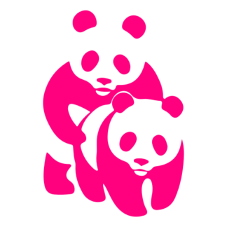 Naughty Panda Decal (Hot Pink)